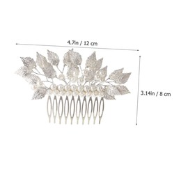 SAFIGLE Bridal Hair Clip Vintage Design Wedding Hair Comb with Accents Elegant Side Comb for Brides and Bridesmaids Wedding Jewelry Accessory for Memorable Moments