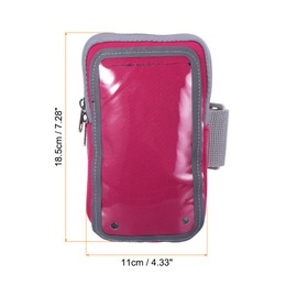 PATIKIL Phone Arm Bands for Running, Running Phone Holder Carrier Armband Cell Phone Holder for Runners, Rose