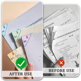 Pack of 36 Paper Clips, Book Corners, Triangular Paper Clips, Paper Corner Protection Clips, Documents, Book Corners Clips, Corner Protection, Multifunctional Colourful Corner Clip Made of Plastic