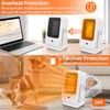 Verminget Portable Space Heaters for Indoor Use,Desktop Heater with 900W