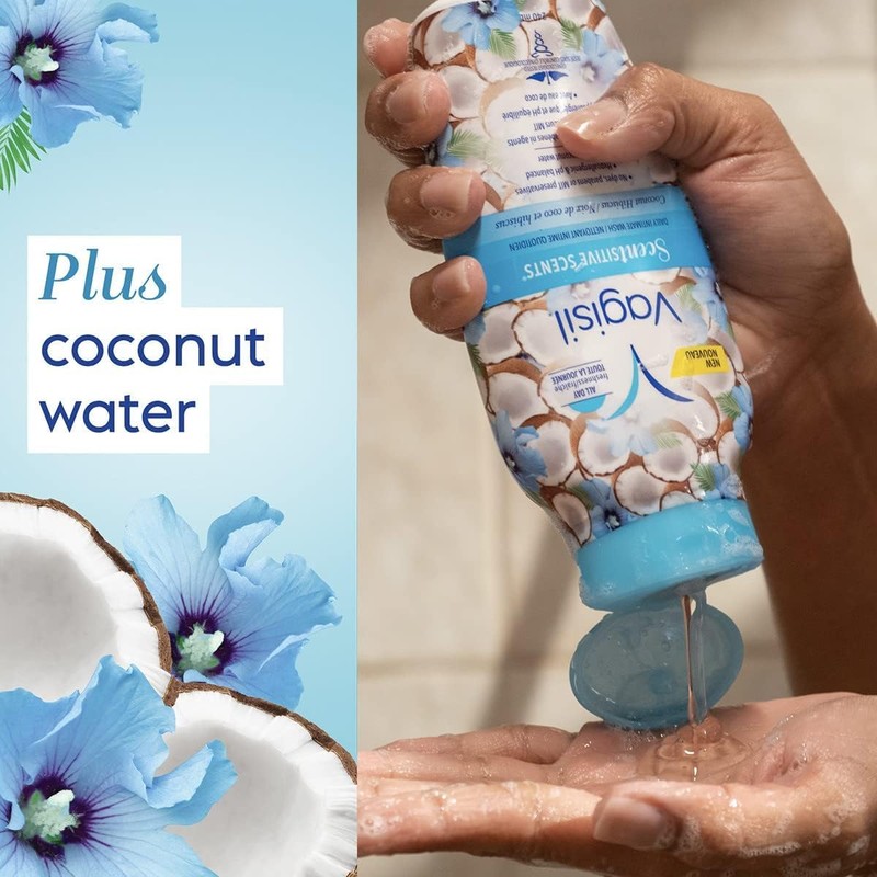 Vagisil Feminine Wash for Intimate Area Hygiene, Scentsitive Scents, pH