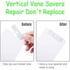 24PCS Vertical Blind Repair Vane Savers,Louver Replacement Parts Maintenance Clips/Blind