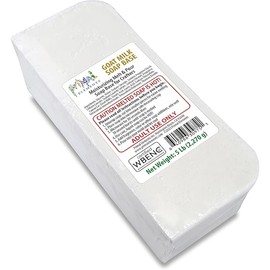 Primal Elements Goat Milk Soap Base - Moisturizing Melt and Pour Glycerin Soap Base for Crafting and Soap Making, Easy to Cut - 5 Pound