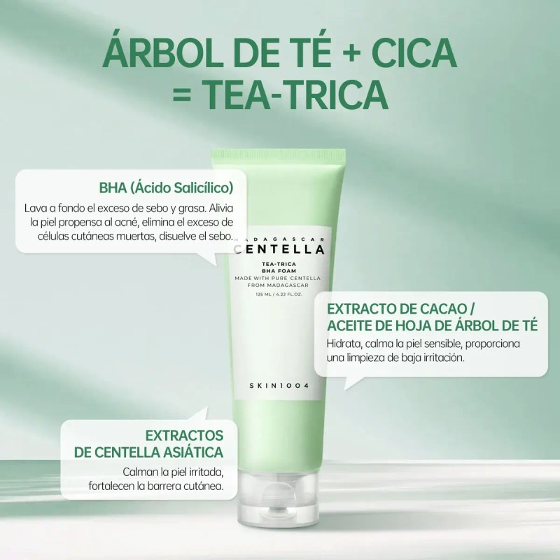 Skin1004 Kit Centella Madagascar Antiacné Tea-trica 4 Pzs