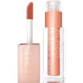 Maybelline Lifter Gloss Lip Gloss Makeup With Hyaluronic Acid, Hydrating, High Shine, Hydrated Lips, Fuller-Looking Lips, Amber, 0.18 fl. oz.
