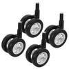 ULTECHNOVO 4Pcs Walker Wheel Replacement Accessories for Strollers Noise Reduction