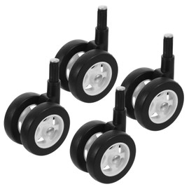 ULTECHNOVO 4Pcs Walker Wheel Replacement Accessories for Strollers Noise Reduction Swivel Caster Wheels Easy Plugin Installation Plastic Parts for Smooth Maneuvering