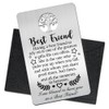 Mhfpl To My Best Friend Wallet Card, Engraved Metal Wallet