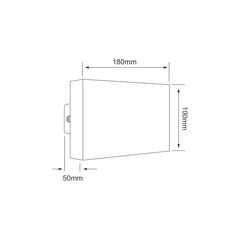Tecnolite Lámpara Para Exterior De Led Integrado 17w Blanco Cálido