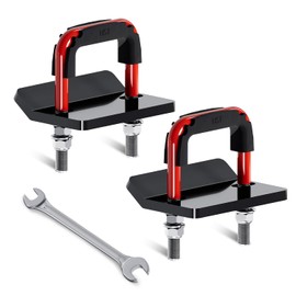 EilxMag Hitch Tightener, Heavy Duty Anti Rattle Hitch Stabilizer for 2" Hitch, Trailer Hitch Stabilizer with Rubber Isolator & Wrench for Hitch Mount, Cargo Carrier, Bike Rack (2 Packs, Red & Black)