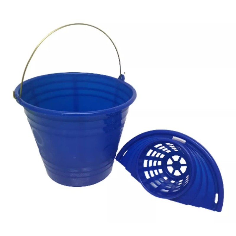 Macoll Kit Limpieza Cubeta Exprimidora Trapeador Algodon Microfibra