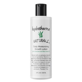 Hydratherma Naturals Daily Moisturizing Growth Lotion 8 oz. - For Thick, Curly, Coily, and Wavy Hair - Excellent for Chemically Treated or Natural Hair - Prevents Breakage and Shedding