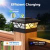 NIORSUN Solar Post Lights Outdoor 6 Pack, 2 Modes LED,