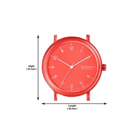 Skagen AAREN SKW6603 Men's Wristwatch, Orange, orange, wrist watch quartz gift