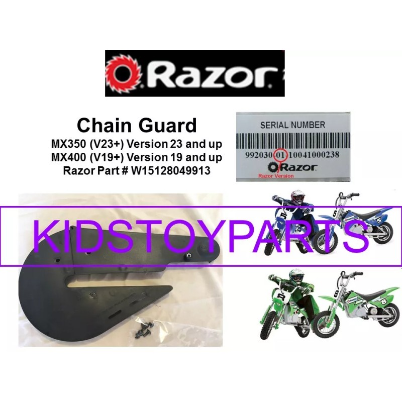 RAZOR MX350 & MX400 DIRT BIKE MOTORCYCLE SCOOTER CHAIN GUARD