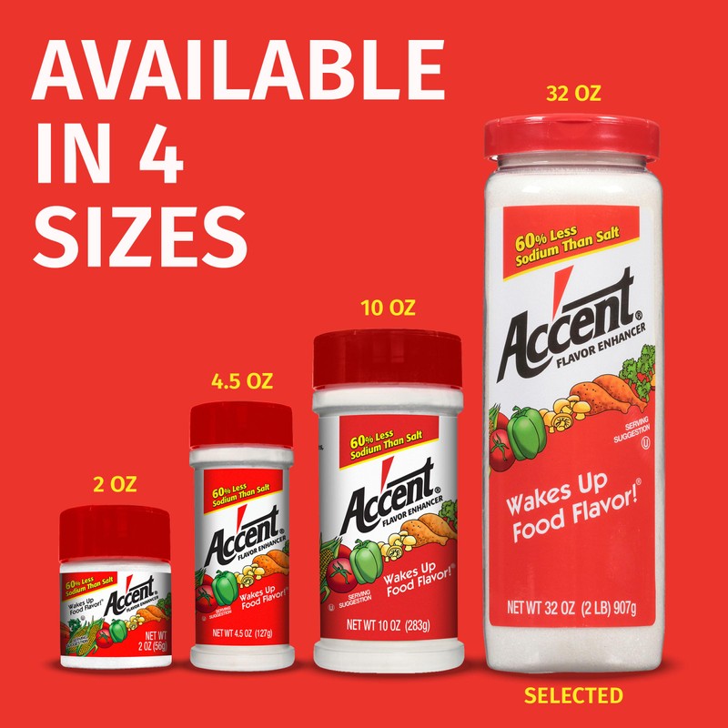 Ac'cent All Natural Flavor Enhancer, 4.5 Ounce (Pack of 6)