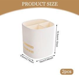 2 Pcs Utensil Holder Cutlery Drainer Sink Caddy,3 Compartments with Drainer,Cutlery Holder for Kitchen and Bathroom Storage Plastic Tableware Storage Drain Box Sink Cleaning Up