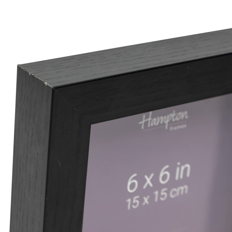 Hampton Frames Photo Frame, Black, 8x8 (20x20cm)