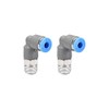 sourcing map Elbow Push to Connect Air Fittings 4mm Tube