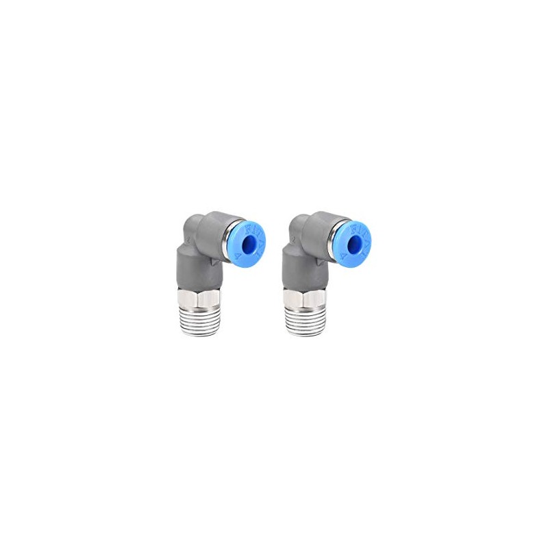 sourcing map Elbow Push to Connect Air Fittings 4mm Tube