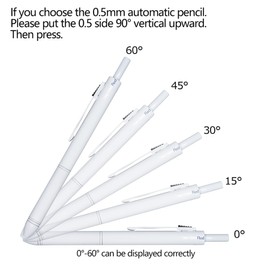 HeTaoCat 4-in-1 Multicolor Writing Set, 0.5mm Mechanical PencilMetal Cased Multifunction Pen (White)