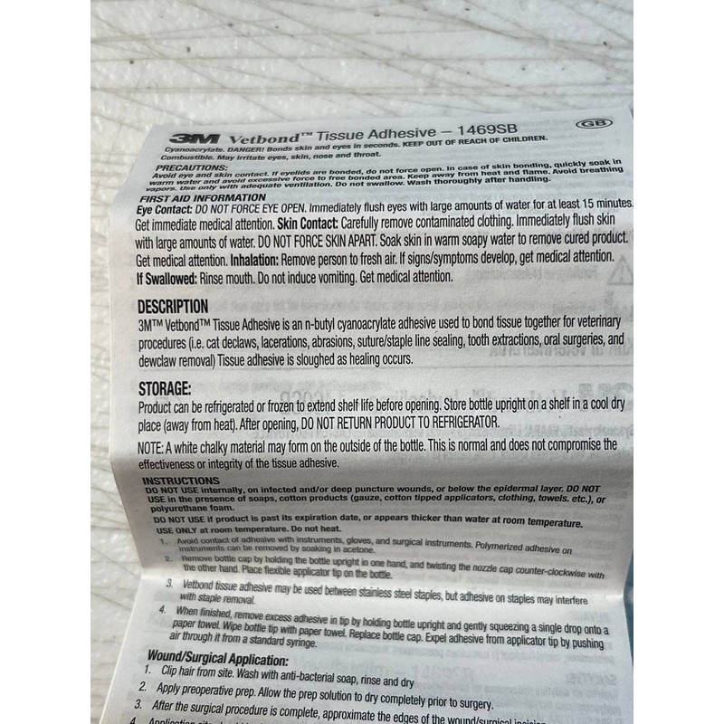 3M Vetbond Veterinary Tissue Glue 3mL (Pack of 2) –