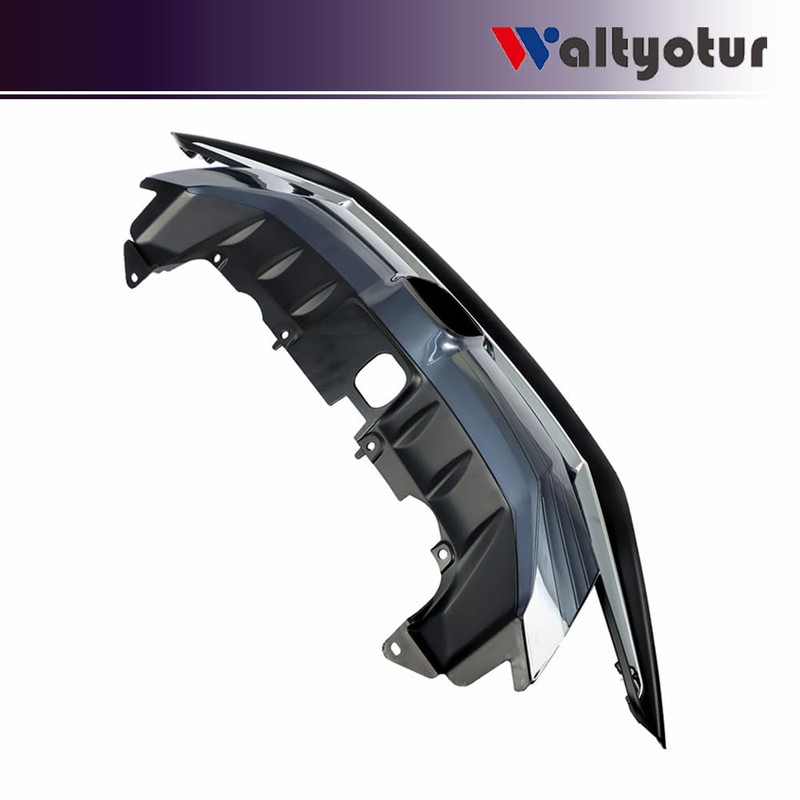 waltyotur Front Upper Grille W/Chrome Trim Replacement for Honda Civic