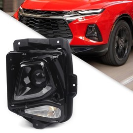 FIONE HID Headlight Assembly Compatible with Chevy Blazer 2019-2022 Replacement Xenon Headlamp with bulbs Factory OE Model with Black Housing Left Driver Side LH 84588815 GM2502492