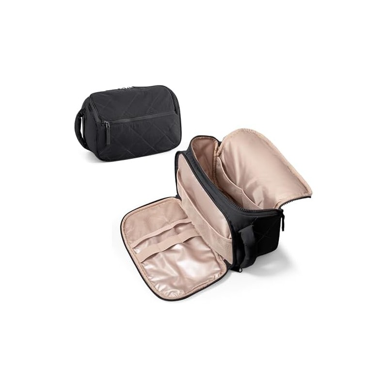 Hanging Travel Toiletry Organizer, Compact Cosmetic and Bathroom Storage Bag
