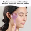 2 x massage comb and 1 x stencil, manual massage