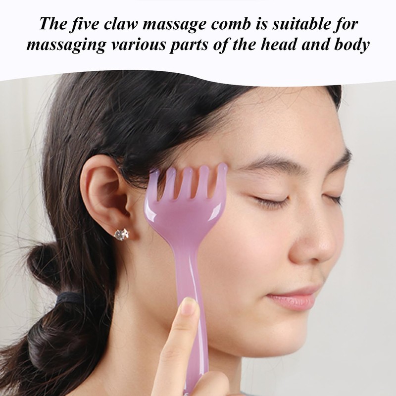 2 x massage comb and 1 x stencil, manual massage