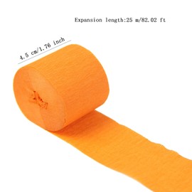 Shengsenfu Crepe Paper Streamers, 10 Rolls 82Ft Rainbow Streamers Party Decorations Streamer Paper Rolls, Colorful Party Streamers Decorations for Birthday, Party, Wedding, Daily Parties, Festivals