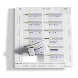 Durable BADGEMAKER® Inserts 40 x 75mm | Pack of 240 Inserts | Printable Name Badge Inserts | Create Professional Badges In Minutes