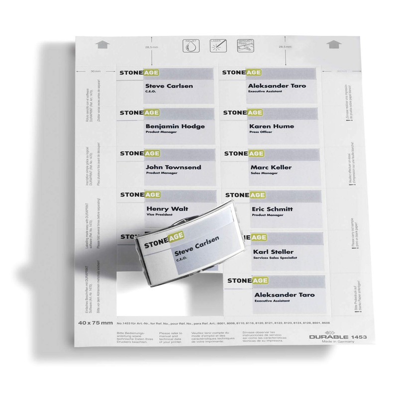 Durable BADGEMAKER® Inserts 40 x 75mm | Pack of 240