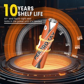 perprokay AAA Batteries 24 Pack 1.5V LR03 Triple A Alkaline Batteries【Lasting Power| Leakproof| 10 Years Shelf Life| Non-Rechargeable】 for Household Office and More