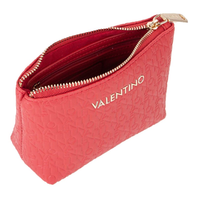 Valentino Soft Cosmetic Case Utensil Bag, Rosso Scuro, Unit size
