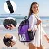 YUHAN PRETTY Mesh Beach Backpack Sandproof Waterproof Drawstring Backpack with