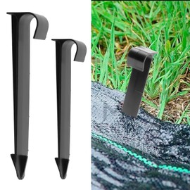 16 pcs Outdoor Garden Pegs for Drip Irrigation Line, Heavy-Duty Plastic Landscaping Stakes, Weeping Pipe, Anti-Pull Gardening Anchors, Universal