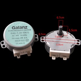 XHSESA 1PC Turntable Motor Synchronous Motor GAL-5-30-TD 30V 4W for GALANZ Microwave Accessories