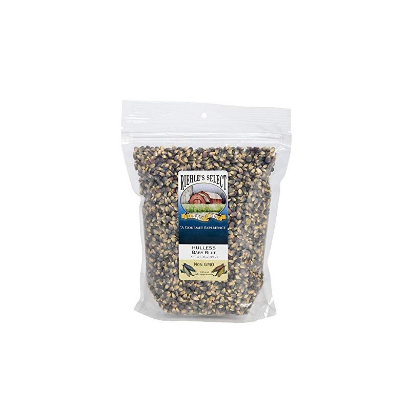 Riehle's Select Popping Corn - Hulless Baby Blue Whole Grain