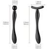 Lisapack 2PCS Metal Eye Cream Applicator Wand Stick, Massager Tool