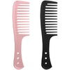 Set of 2 Professional Styling Combs – Versatile Pink and