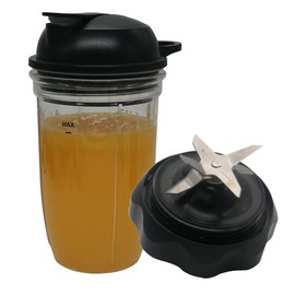Replacement Easy Twist Extractor Blade with 18oz cup and lid,Compatible with NutriBullet Blender Combo（NBF10500/ NBF70500/ZNBF30400Z/ZNBF30500Z/NBF50400） (1, 18oz cup with pro extractor blade)