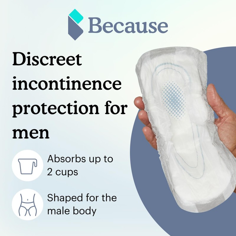 Because Premium Guards for Men - 20 Count Pack of