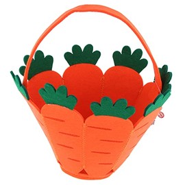 Gem Imports LTD EAS4916OB Easter Felt Carrot Bag | Orange | 1pc Accessory