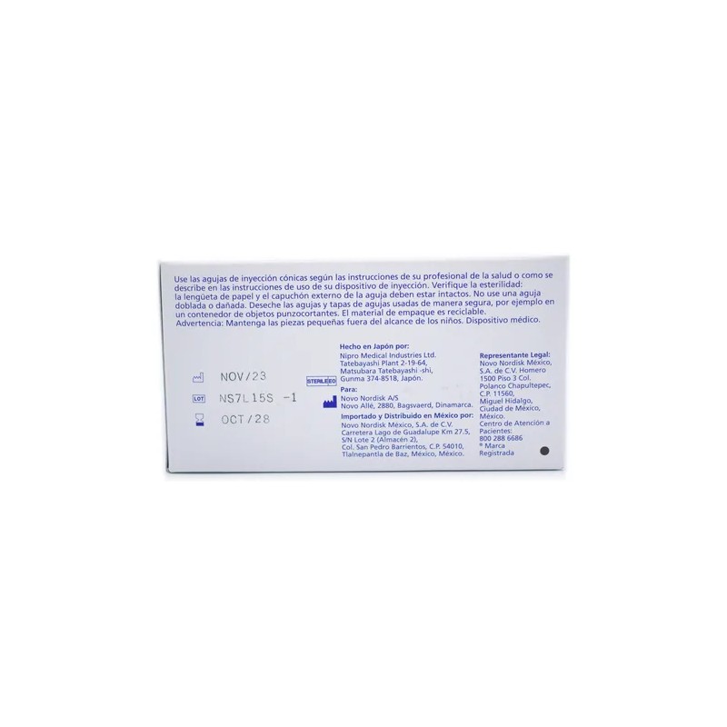 Novofine Aguja 0.25 X 6 Mm 32g C100