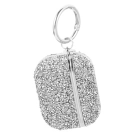 WOONEKY 3pcs Earbuds Protector Case Keyring Portable Earphone Sleeve Compatible Stylish Glitter Design Lightweight Cover for against Scratches Impacts