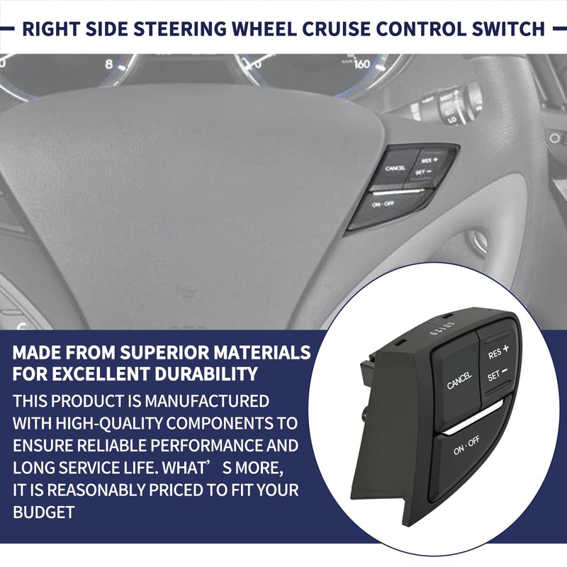 Magimaker Right Side Steering Wheel Cruise Control Switch Compatible with