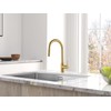 AguaStella AS60BG Brushed Gold Kitchen Sink Faucet with Pull Down