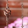Gutter House Rain Chain, Spiral Gutter Chain 8.5ft, Copper Rain